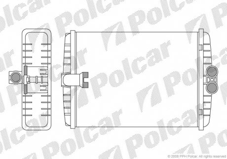Радиатор обогрева Polcar 5025N81X (фото 1)