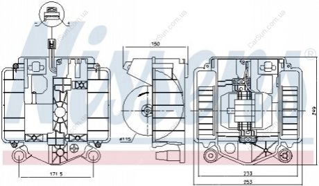 Вентилятор кабины Polcar 5033NU-1