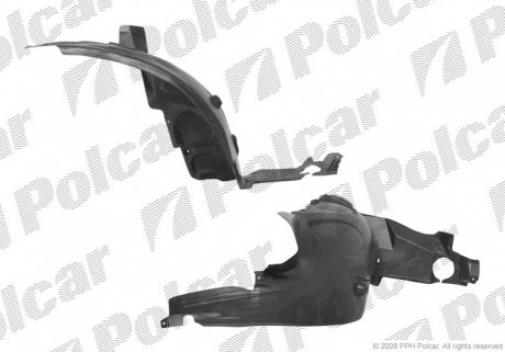Подкрылок правый Polcar 5035FP-2