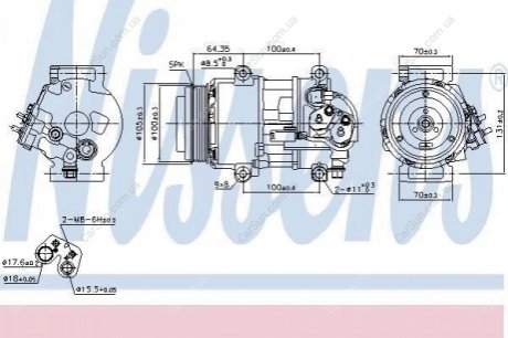 Компрессор кондиционера (новый) Polcar 5035KS-1