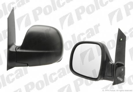 Зеркало внешнее правое Polcar 504052-M (фото 1)