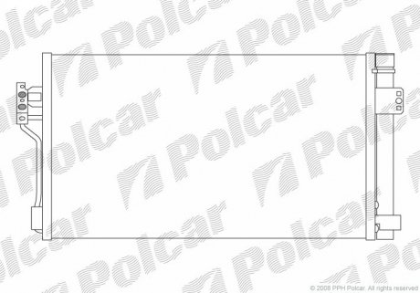 Радиатор кондиционера Polcar 5040K8C1S