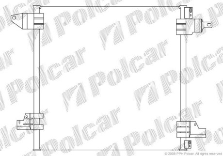 Радіатор кондиціонера Polcar 5044K8C3