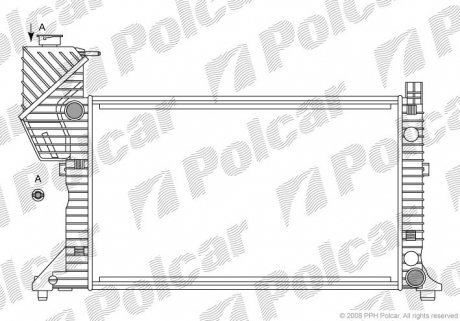 Радиатор охлаждения Polcar 506208A2
