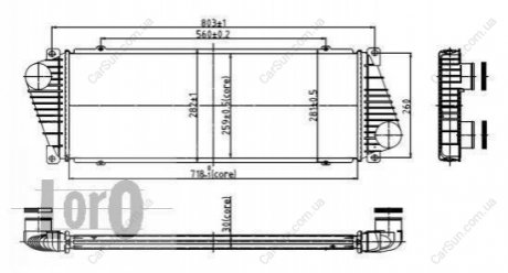 Интеркуллер DB Sprinter Tdi/Cdi 96-06 /VW LT 35 2.8TDI 03- Polcar 5062J8-1 (фото 1)