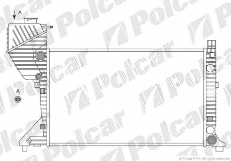 Радиатор охлаждения Polcar 506308A1