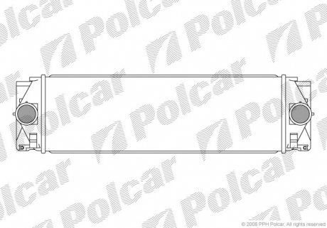 Радіатор повітря (Інтеркулер) Polcar 5065J81X (фото 1)