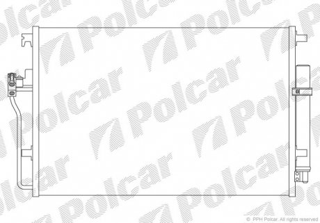Радіатор кондиціонера Polcar 5065K8C1S (фото 1)
