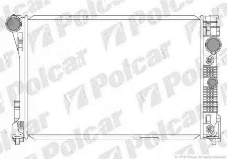 Радіатор охолодження Polcar 507008-2 (фото 1)