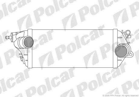 Радиатор воздуха (Интеркулер) Polcar 5101J82X