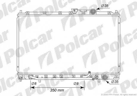 Радіатор охолодження Polcar 5217085 (фото 1)