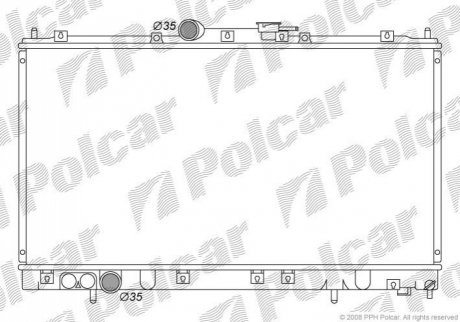 Радіатор охолодження Polcar 5222081 (фото 1)