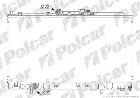 Радіатор охолодження Polcar 5222083K