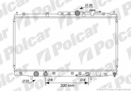 Радиатор охлаждения Polcar 5223081