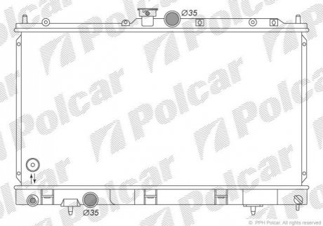 Радіатор охолодження Polcar 5232084K