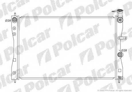 Радіатор охолодження Polcar 5241081K (фото 1)