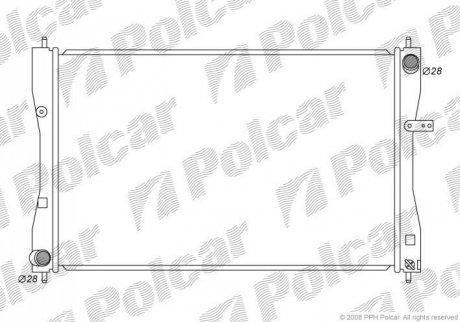 Радіатор охолодження Polcar 5241083K (фото 1)