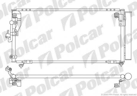 Радиатор кондиционера Polcar 5245K8C1