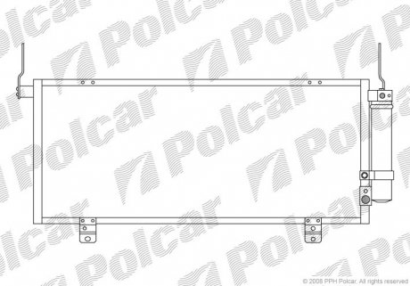 Радиатор кондиционера Polcar 5246K8C1