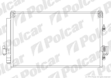 Радиатор кондиционера Polcar 5252K8C1