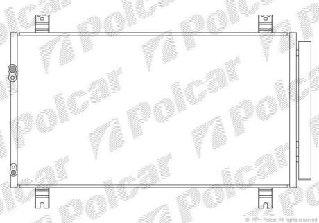 Радиатор кондиционера Polcar 5253K8C1