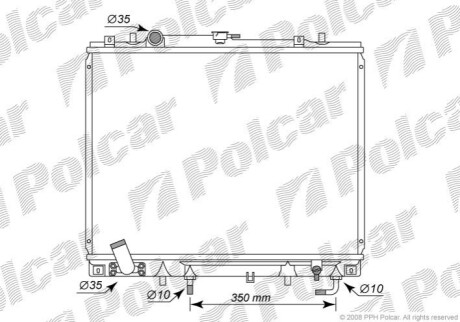 Радиатор охлаждения Polcar 5273082K