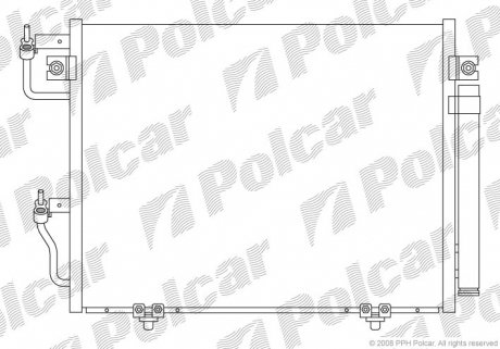 Радіатор кондиціонера Polcar 5274K8C1