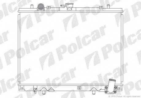 Радіатор охолодження Polcar 527708-1 (фото 1)