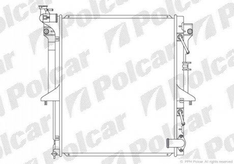 Радиатор охлаждения двигателя Polcar 5279084K