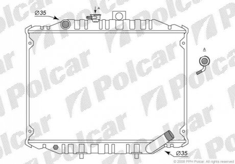 Радиатор охлаждения Polcar 5281081 (фото 1)
