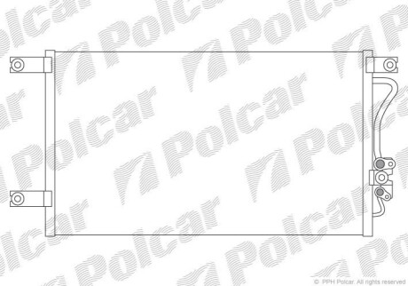 Радіатор кондиціонера Polcar 5285K8C1