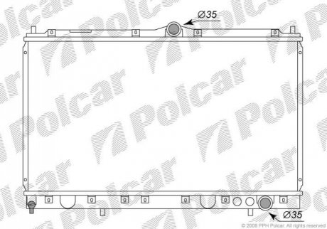 Радиатор охлаждения Polcar 5290083K (фото 1)