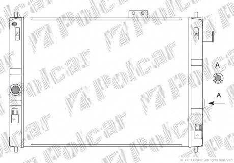 Радиатор охлаждения Polcar 5504084 (фото 1)