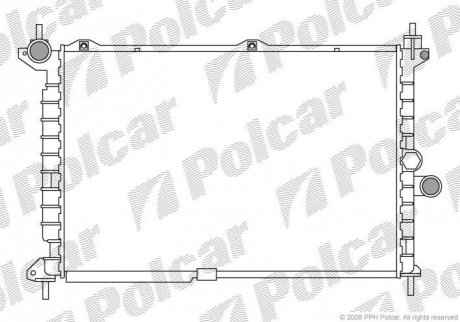 Радіатор охолодження Polcar 550708-9