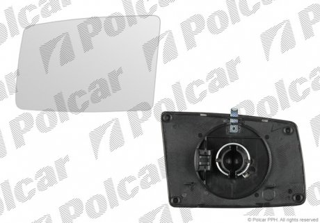 Вставка наружного зеркала права Polcar 550755-M