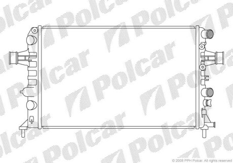 Радіатор охолодження Polcar 550808-0 (фото 1)