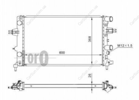 Радиатор охлаждения Polcar 550808A0