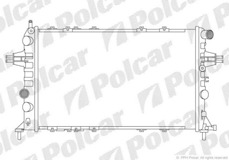 Радиатор охлаждения Polcar 550808A4