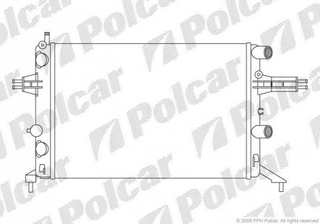 Радиатор охлаждения Polcar 550808A9