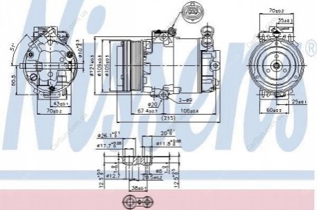 Компрессор кондиционера (новый) Polcar 5508KS-3