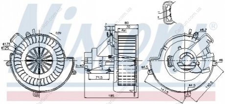 Вентилятор салону Opel Astra G 1.2-2.2D 02.98-12.09 Polcar 5508NU-2