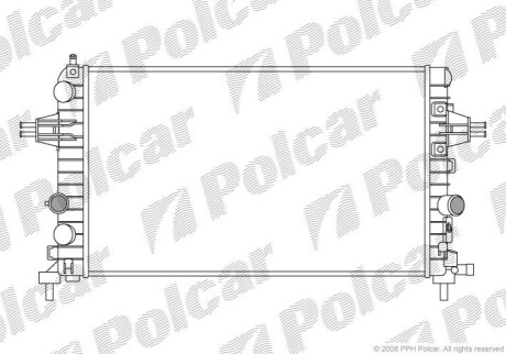 Радиатор охлаждения Polcar 550908-2