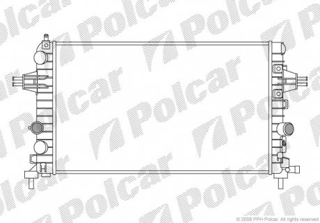 Радиатор охлаждения Polcar 550908-2 (фото 1)
