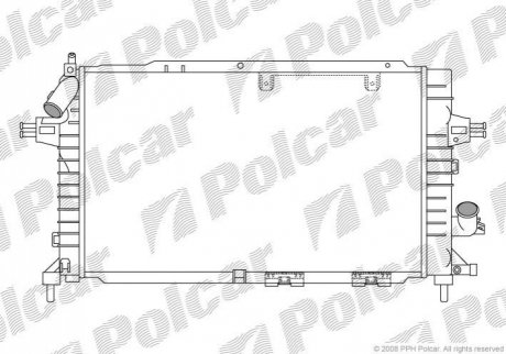 Радіатор охолодження Polcar 550908-4