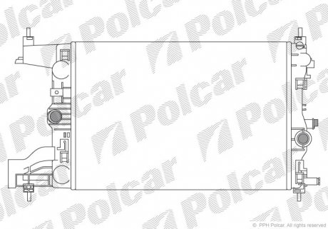 Радиатор охлаждения Polcar 551108-1