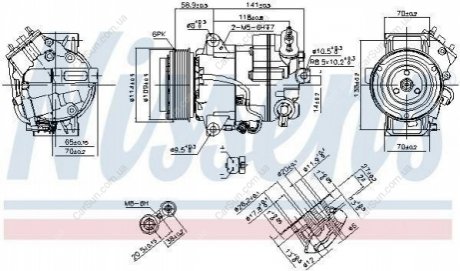 Компресор кондиціонера (новий) Polcar 5511KS-6 (фото 1)