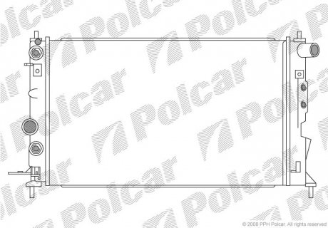 Радіатор охолодження Polcar 551608-3