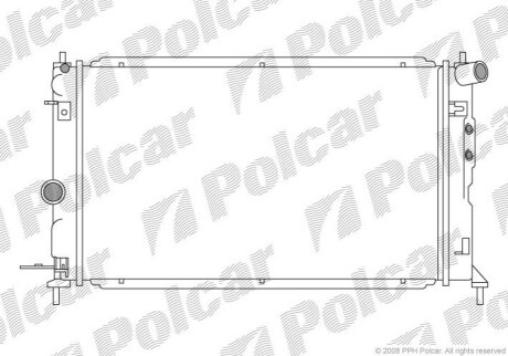 Радиатор охлаждения Polcar 551608-4