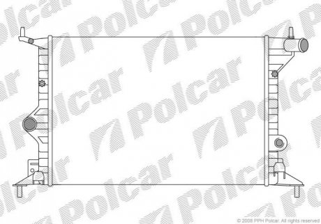 Радиатор охлаждения Polcar 551608A1 (фото 1)