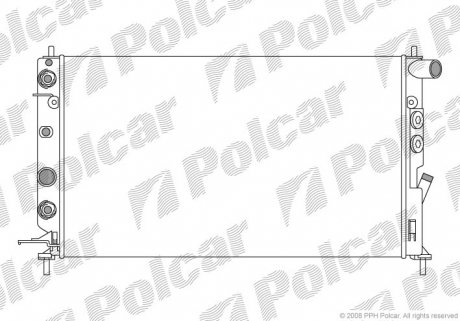 Радиатор охлаждения Polcar 551608A6 (фото 1)